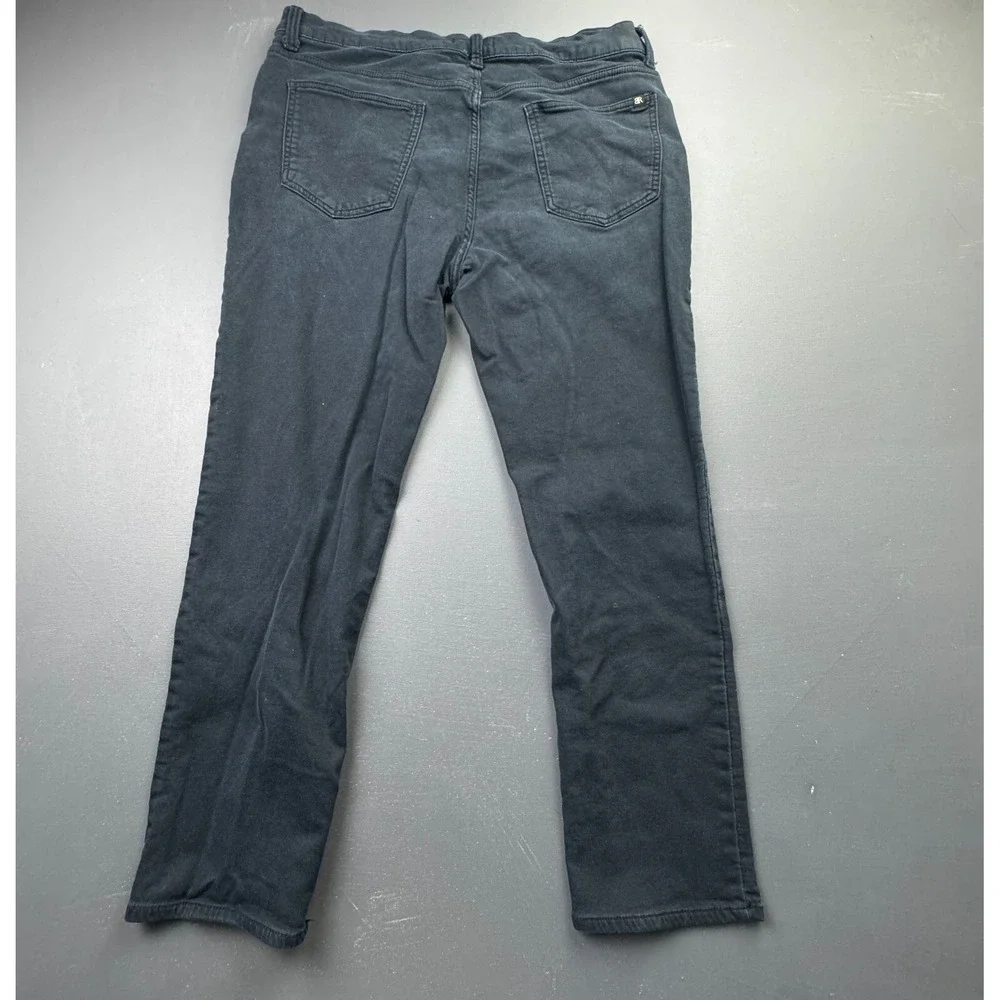 Banana Republic Men's Size 36x30 Black Straight Fit Stretch Pants Classic Casual